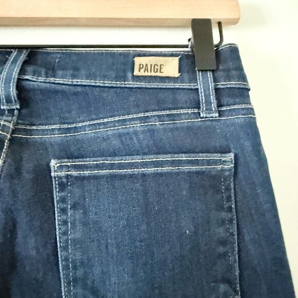 Paige Verdugo Ankle Skinny Jean in Ashbury Dark Wash - Size 26 - Picture 4 of 7